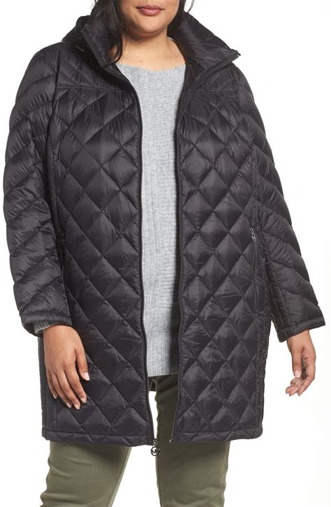 michael kors down filled packable coat|Michael Kors lightweight packable jacket.